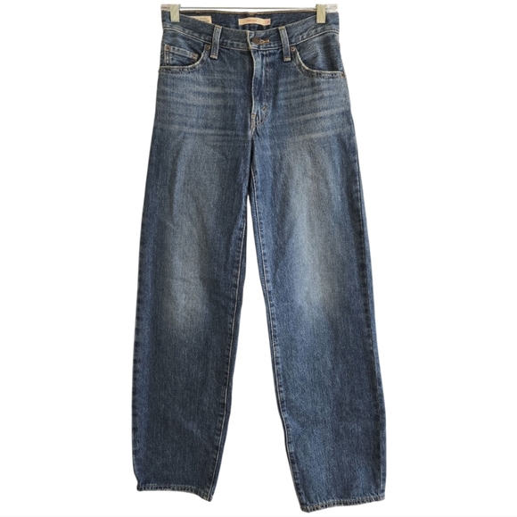 Levi's® Premium Baggy Dad Women Jeans Rigid Denim Size 23 Loose Fit 100% Cotton - Picture 4 of 10